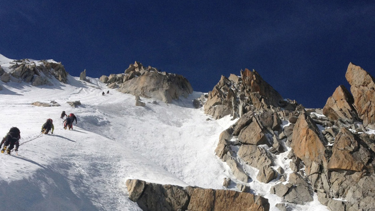 Climbing French Alps