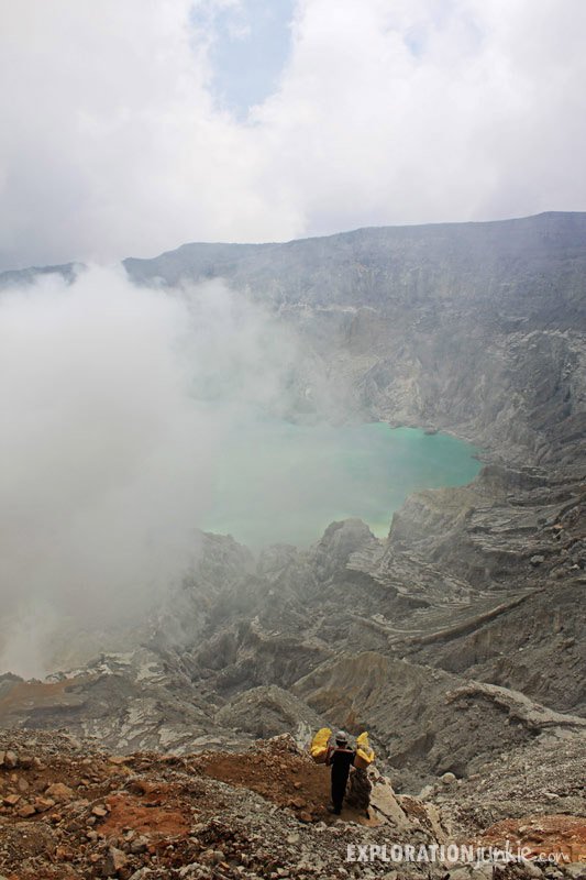 Ijen Crater miner