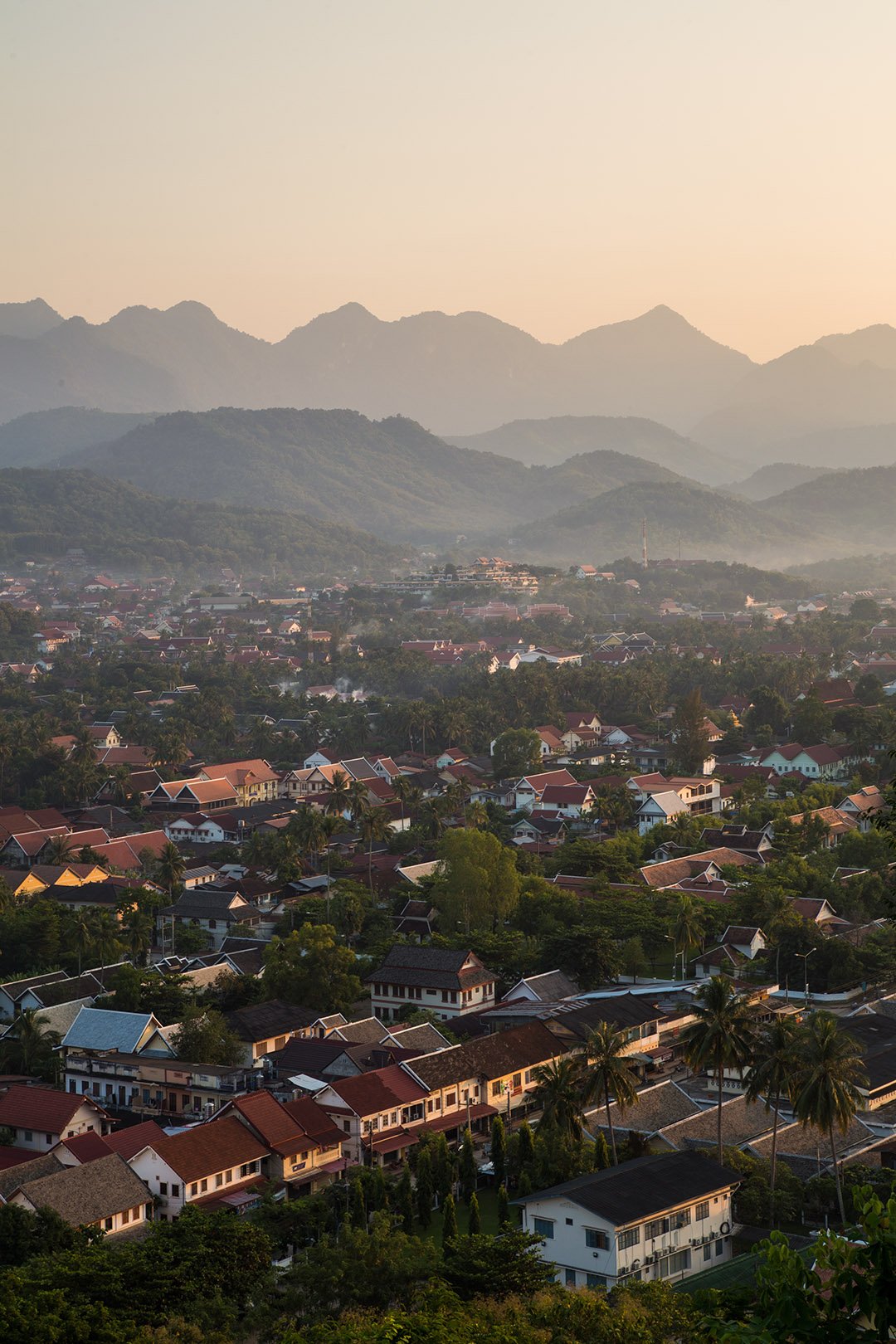 Golden hour in Laos