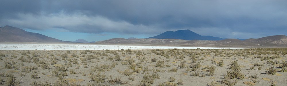 Cloudy sky above Salar de Chiguana