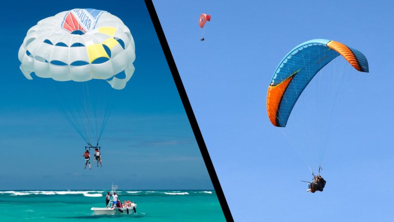 paragliding vs parasailing