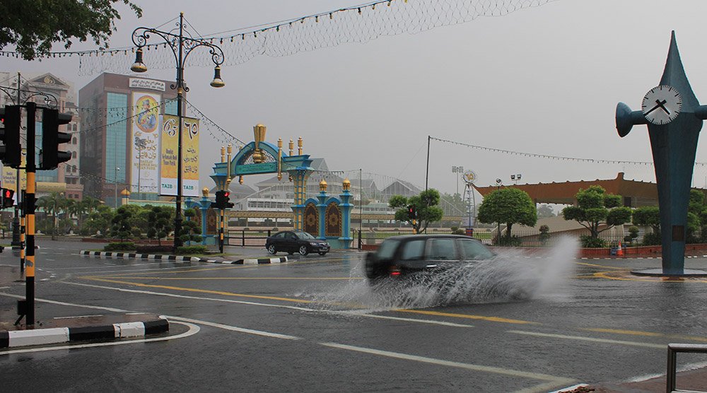 Rain in Bandar Seri Begawan