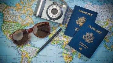 Travel camera and passports