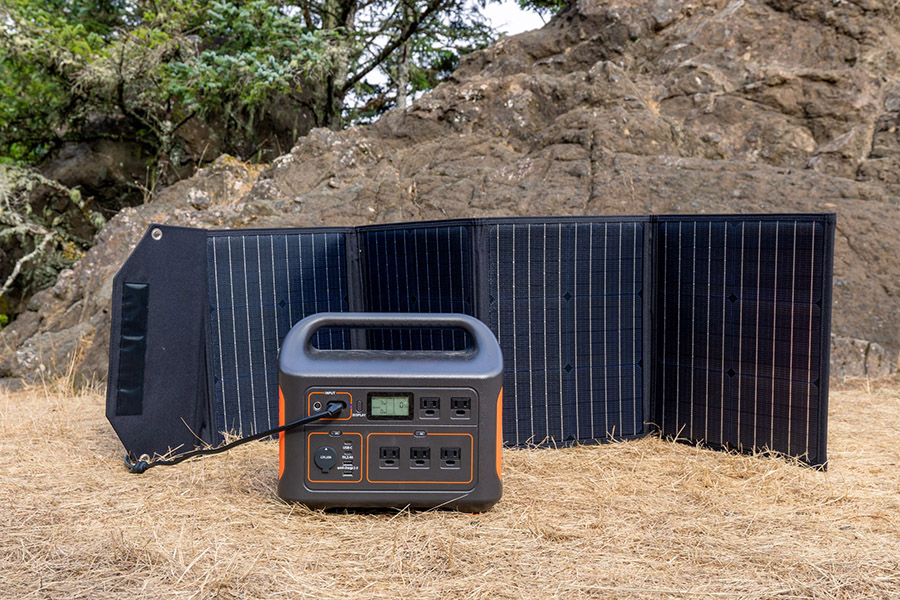 portable power station and solar panel