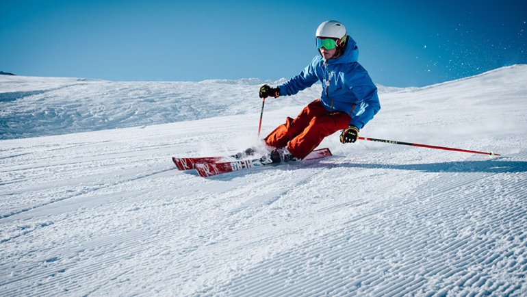 Person skiing