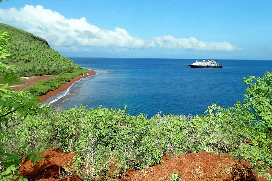 Galapagos with cruise ship