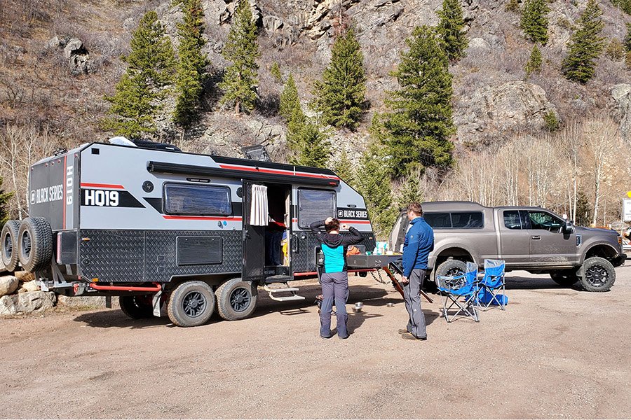 Photo of a travel trailer