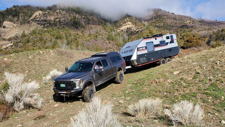 Photo of a travel trailer