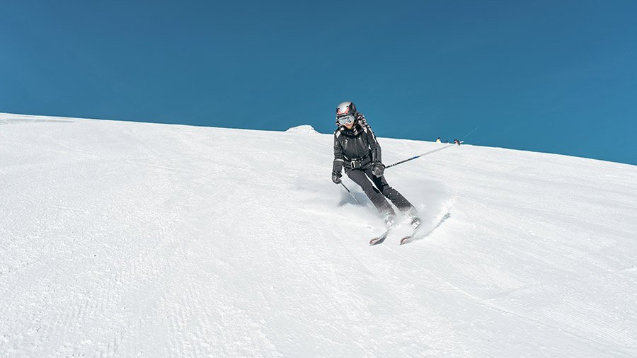 Person skiing