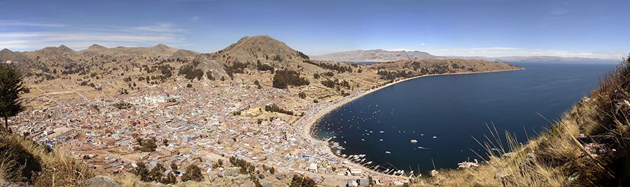 Copacabana from El Calvario - Panoramic