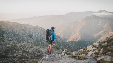 Hiker at a canyon