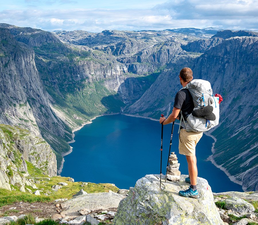 Hiker in Norway