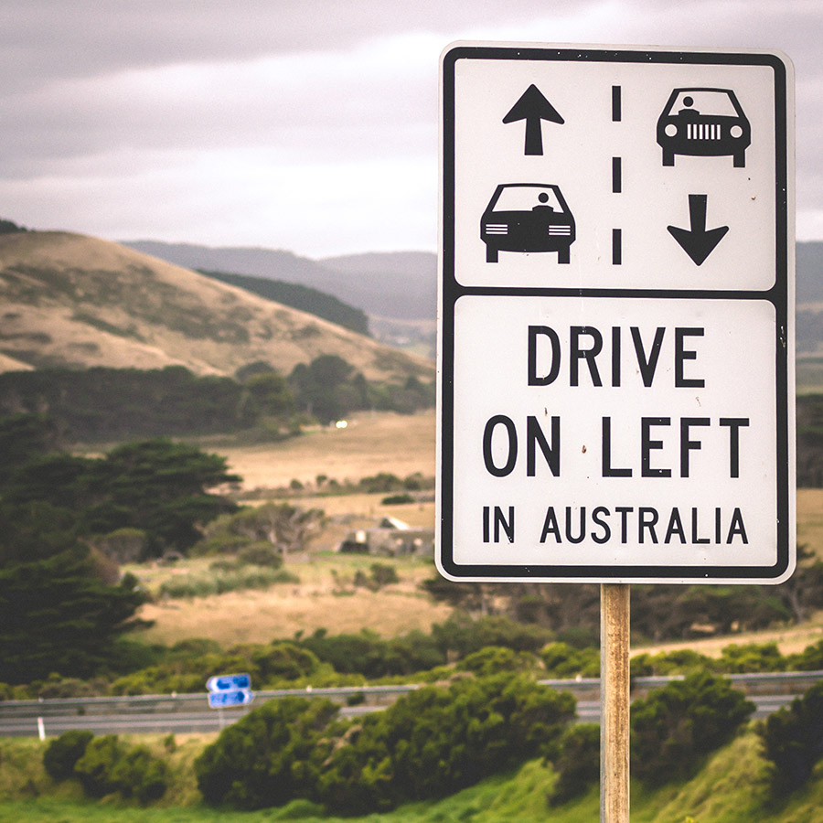 Road sign in Australia