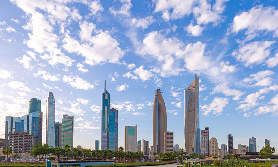 Kuwait City from Al Shaheed Park