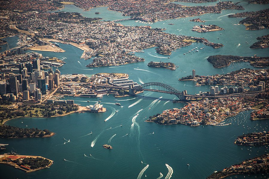 Sydney aerial view