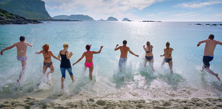 Friends at the beach