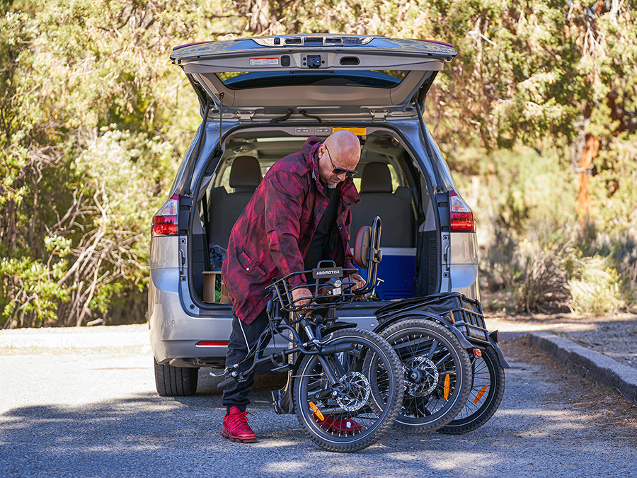Folding the Addmotor Citytri E-310 e-trike