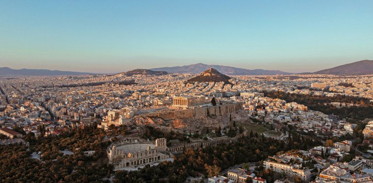 Athens aerial view