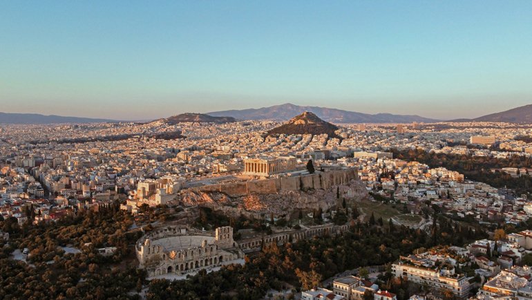 Athens aerial view