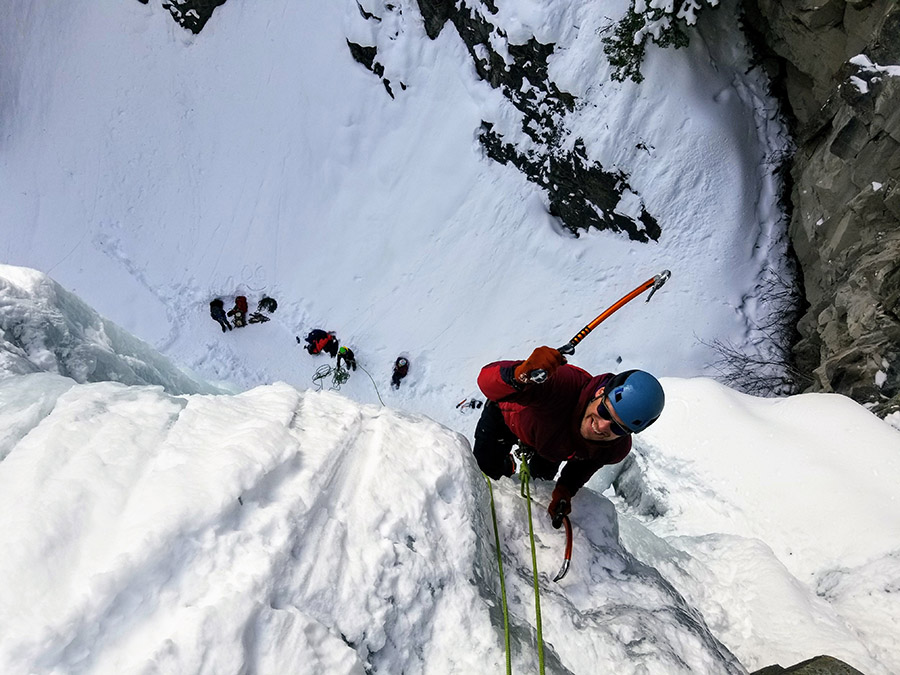 Ice climbing