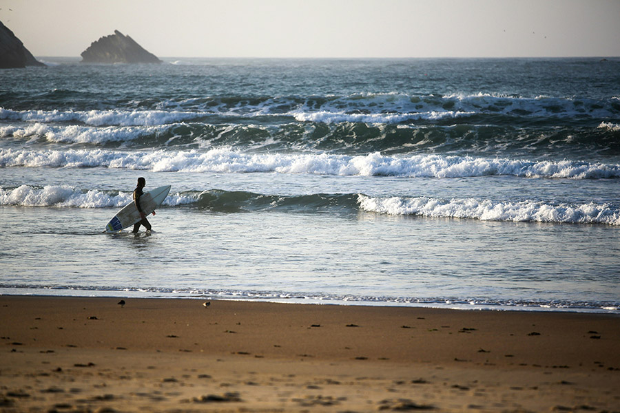 Surfing in Peniche