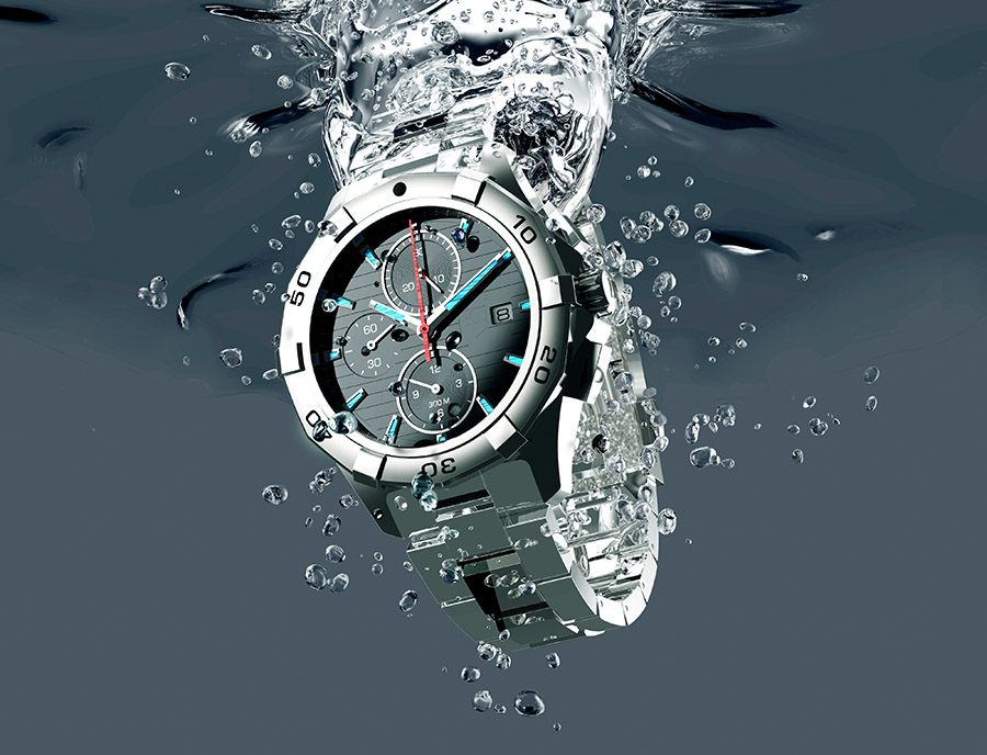 Watch in water