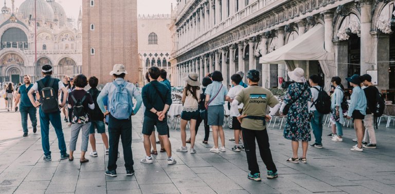 Group of tourists