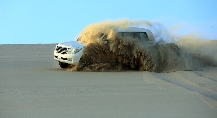 Driving on sand