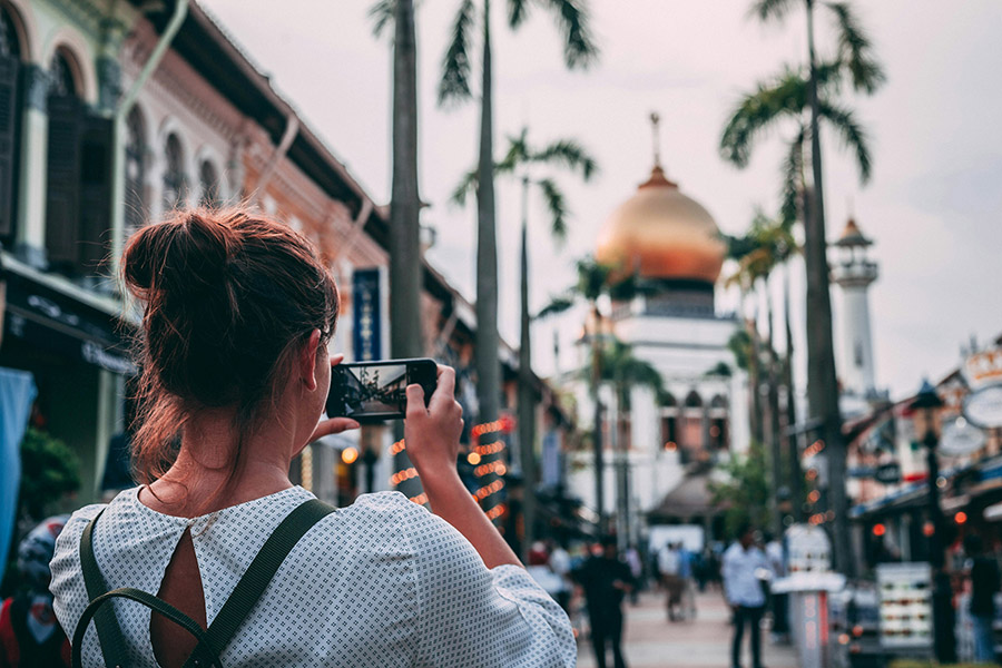 Tourist at Kampong Glam