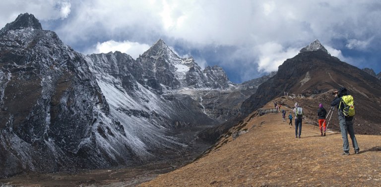Trekkers in Nepal