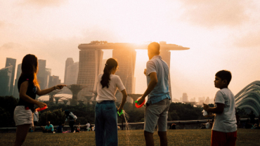 Tourists in Singapore