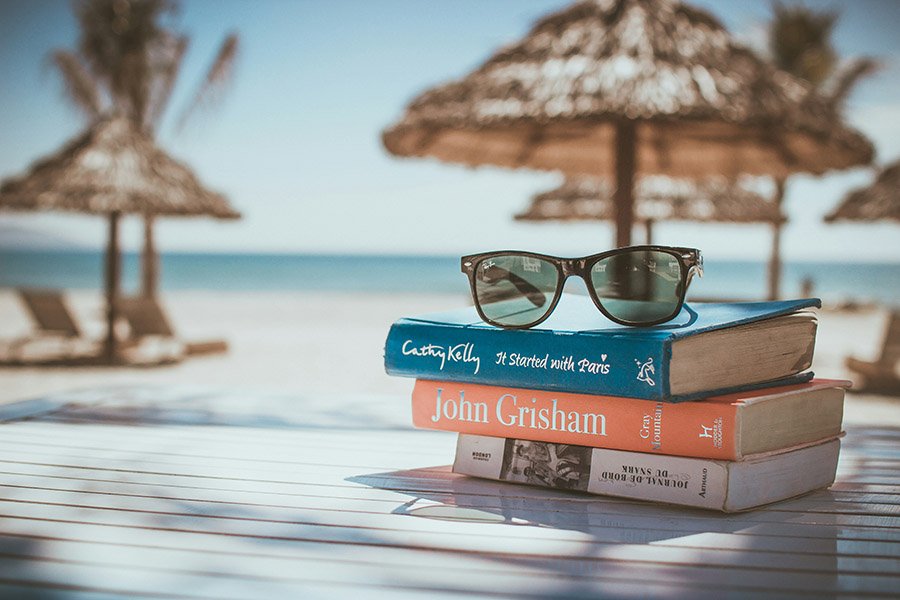 Books at the beach
