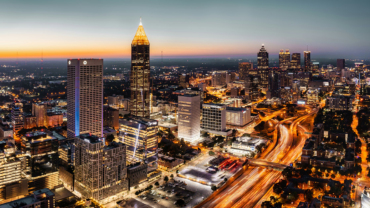Aerial view of Atlanta