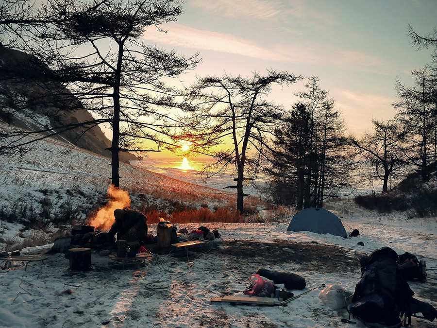 Winter camping