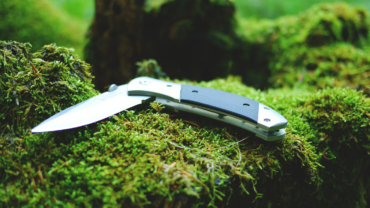 Knife on moss