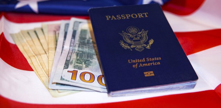 Passport and money