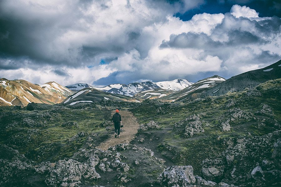 Hiker in the mountains