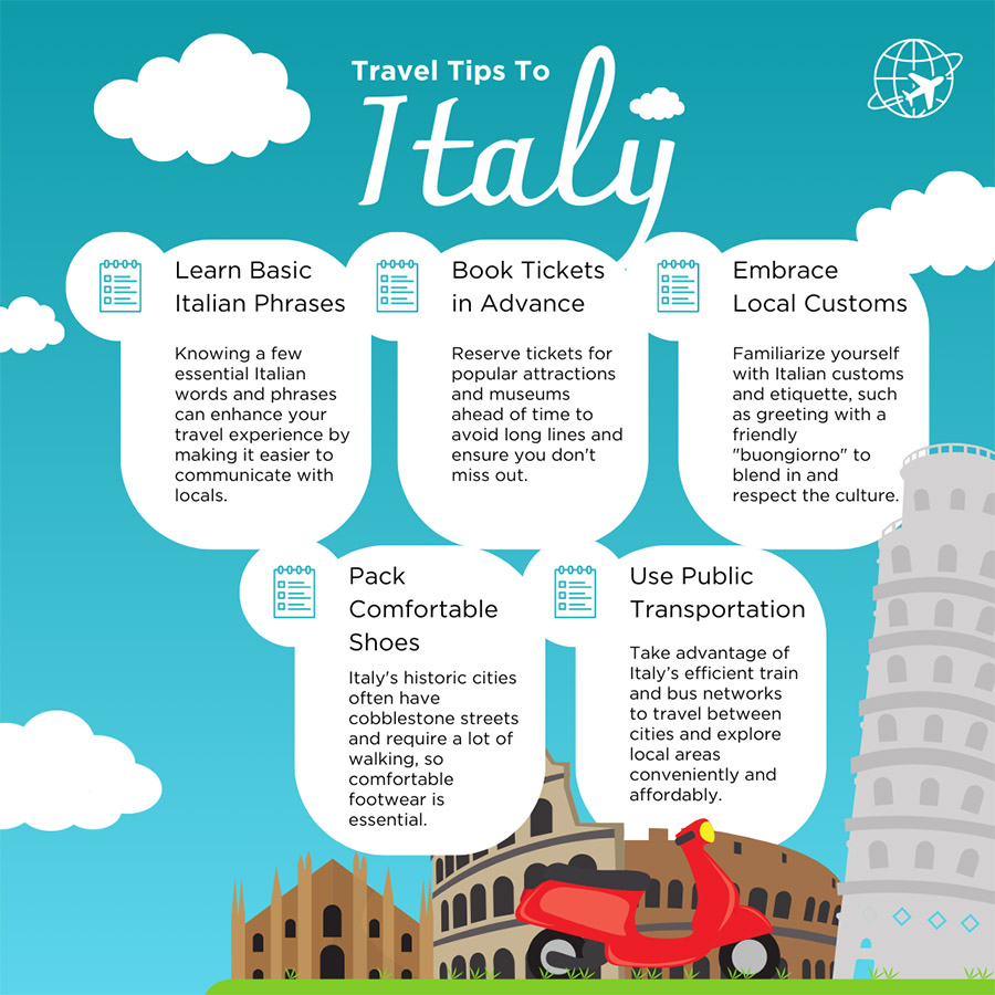 Travel tips to Italy