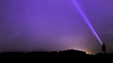 Torch under the stars