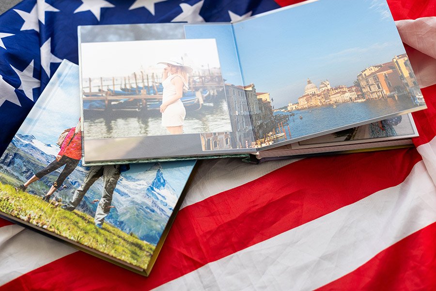 pages of a photobook