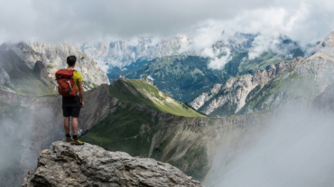 Outdoor expedition in the mountains