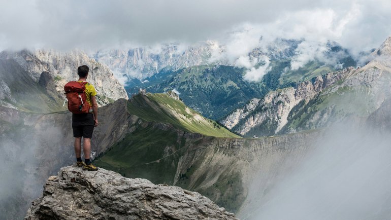 Outdoor expedition in the mountains