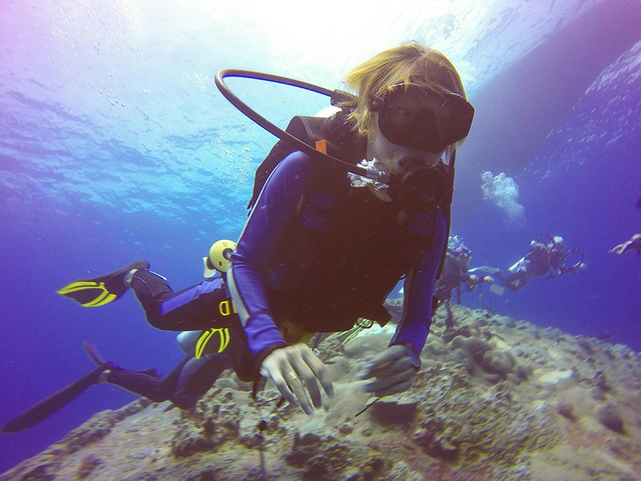 Portrait of a scuba diver