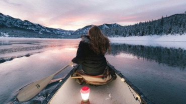 Kayaking in winter