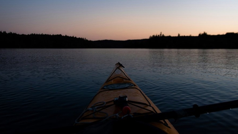 Kayaking at night