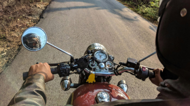 Driving a motorcycle