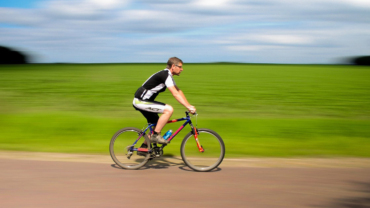 cyclist on the road