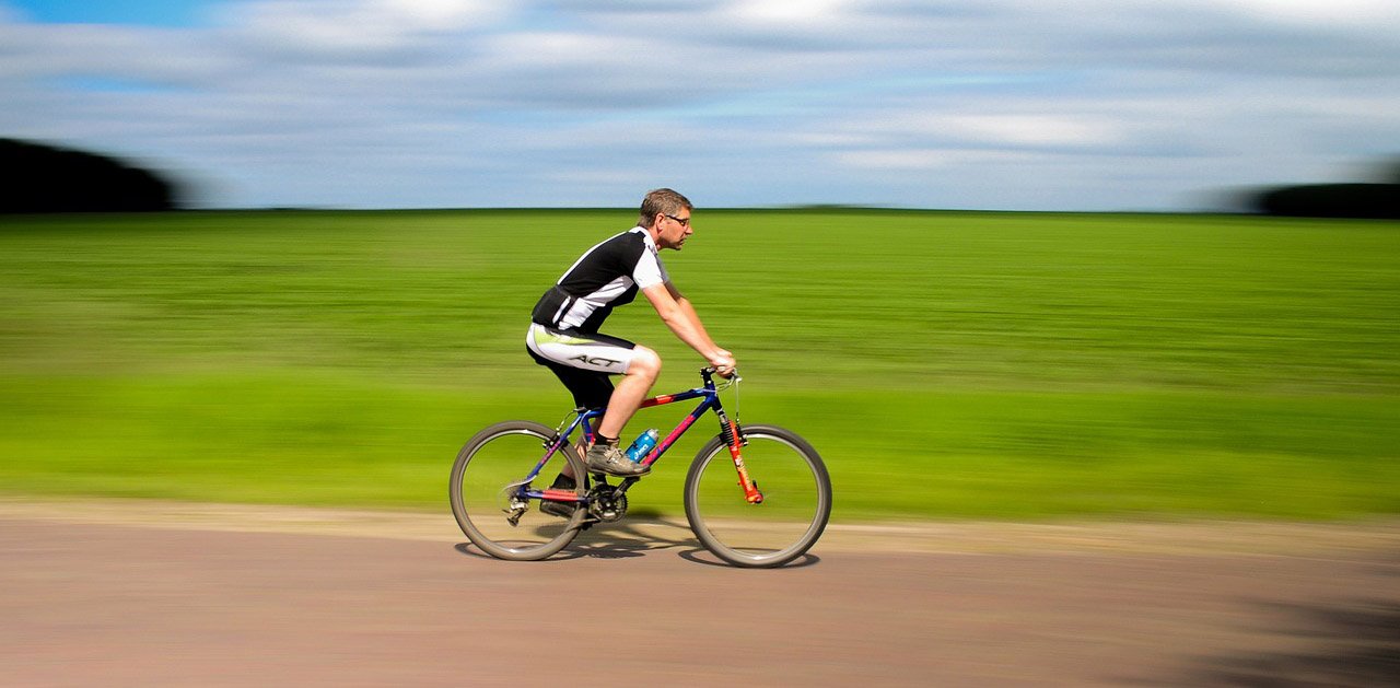 cyclist on the road