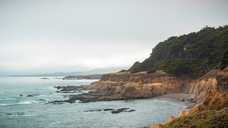 San Simeon camping coast