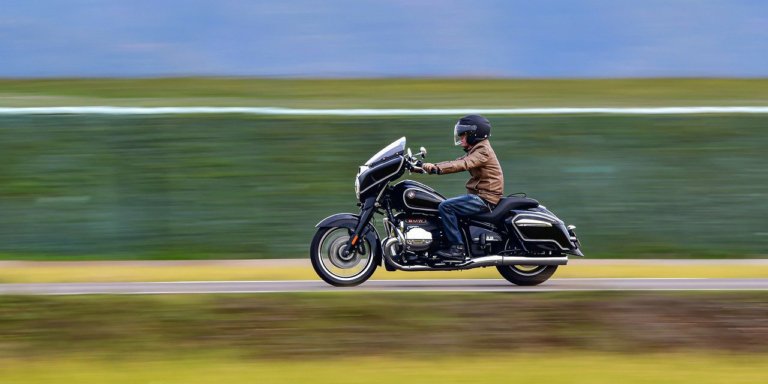 Motorcycle on the road